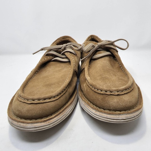 Clarks Collection Mens Forge Run Tan Suede Leather Slip On Loafer Shoes Size 12M main image 5
